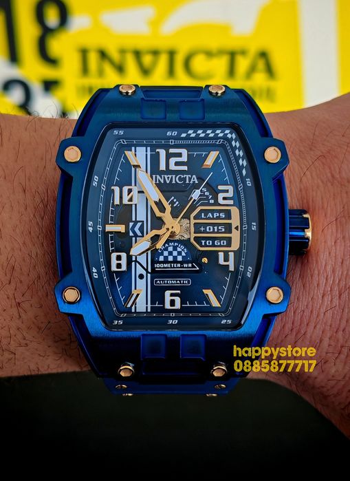 INVICTA Diablo automatic blue 48 mm, Инвикта нов ръчен часовник
