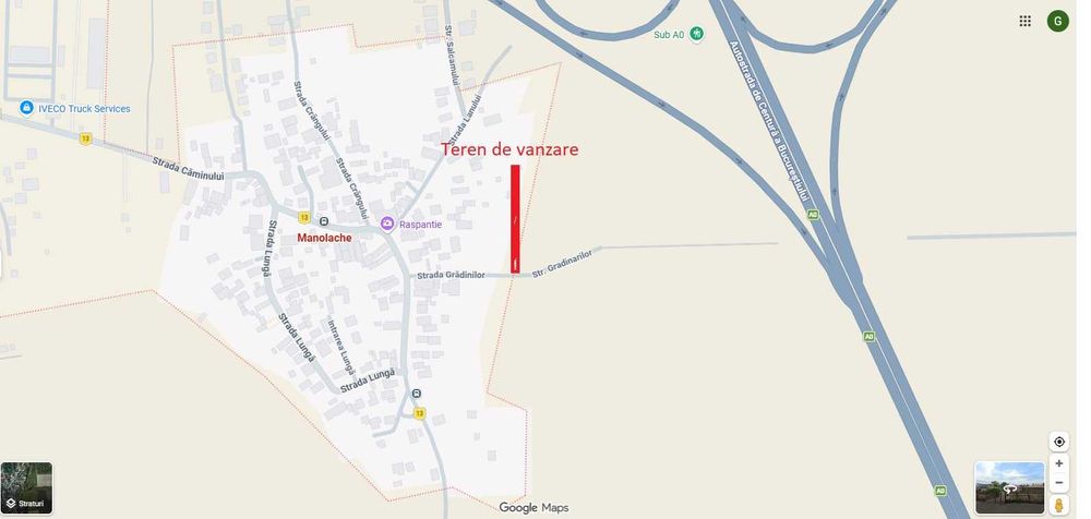 Teren intravilan 500 mp – Manolache, Catelu – ideal construcție casă URGENT!