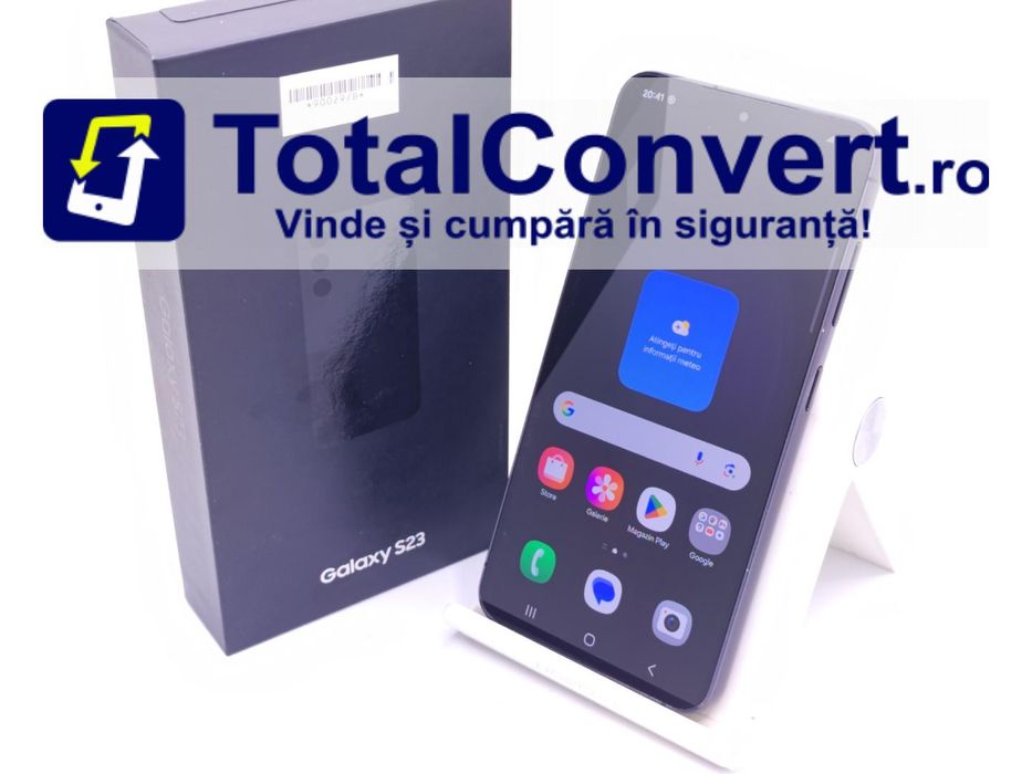 Samsung S23 5G 128GB Phantom Black 8GB, Garantie 24 luni | #D90029