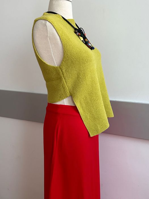 Дълга разкошна пола в червено и нов топ Zara