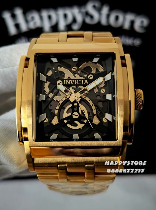 INVICTA Powertrain Gold 47 mm, Инвикта нов мъжки часовник
