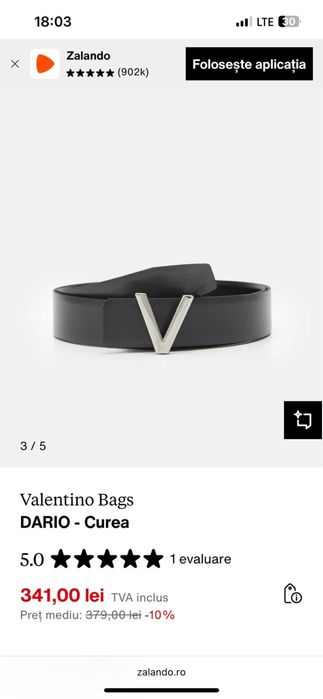 Curea din piele valentino