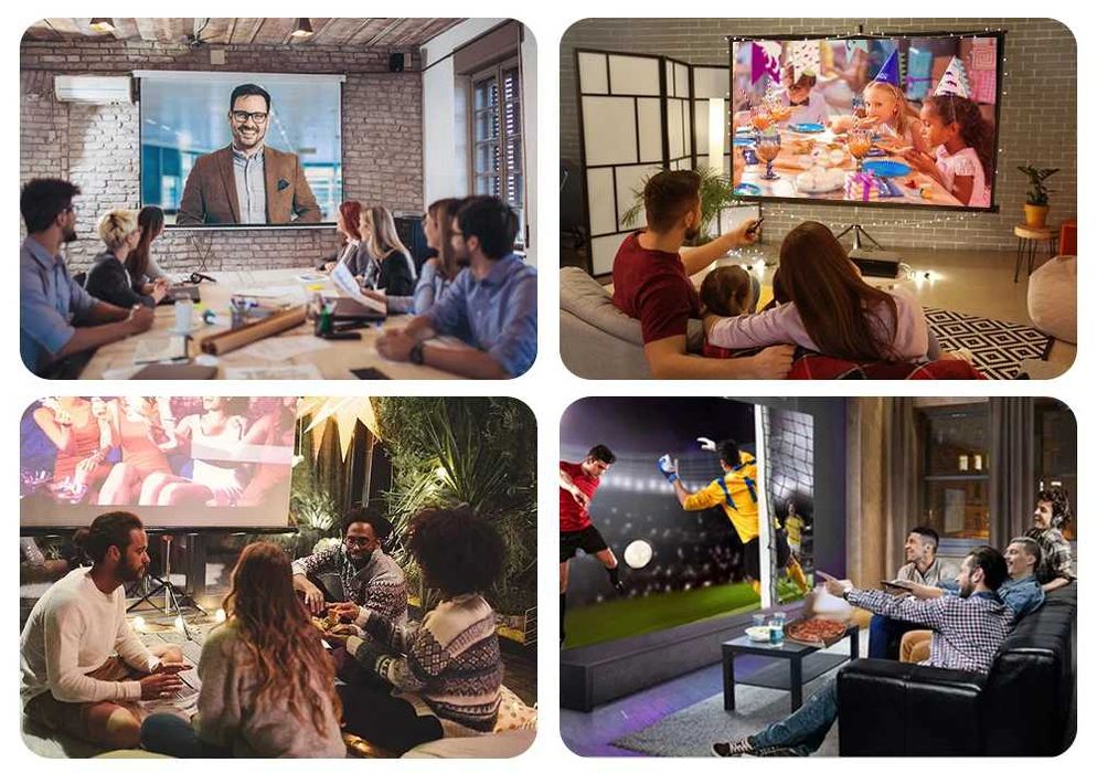 Проектор за домашно кино, Vivicine 720p HD видео, HDMI USB PC 1080p