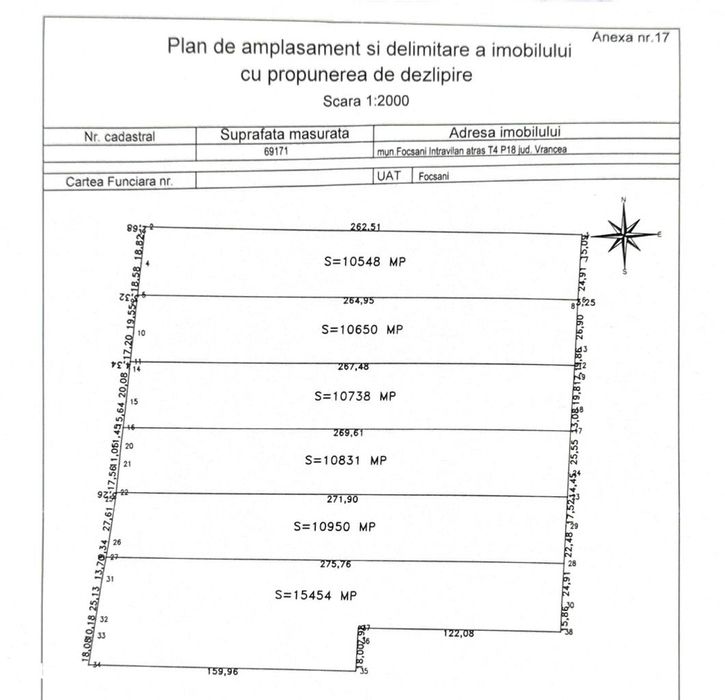 Proprietar vand teren INTRAVILAN, 69171mp, DNE85 cu acces direct la A7
