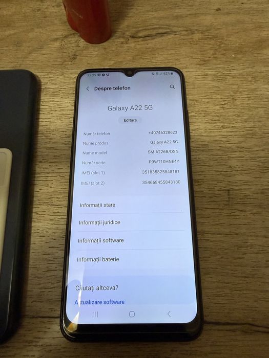 Samsung Galaxy A22, Dual SIM, 128GB, 5G, Black