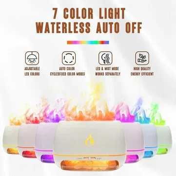 Увлажнитель воздуха с эффектом пламени и солью