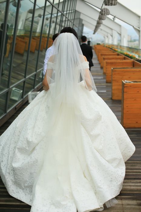 Свадебное платье А-силуэта