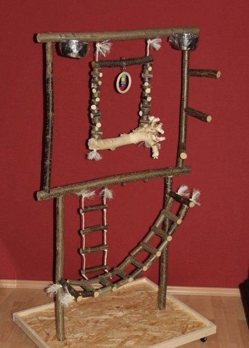 Стенд для попугаев, присада, игровая площадка