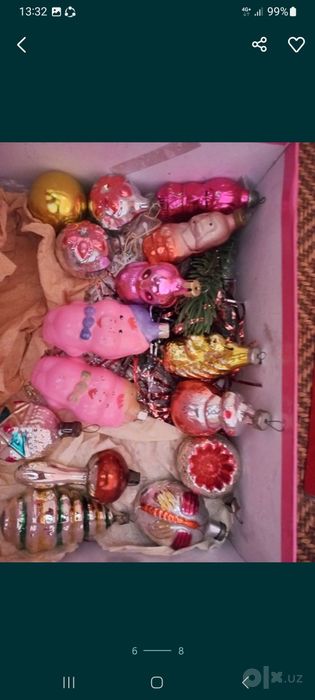 СССР елочные игрушки,и Дед Мороз,см.все фото