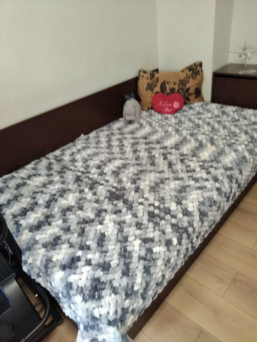 Спалня комплект с ракла, гардероб, матрак, бюро