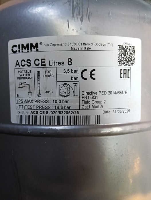 Boiler cu serpentină și vas expansiune