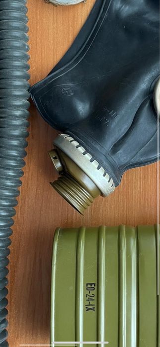 Пълен комплект противогаз ГП-5 (черен или бял)