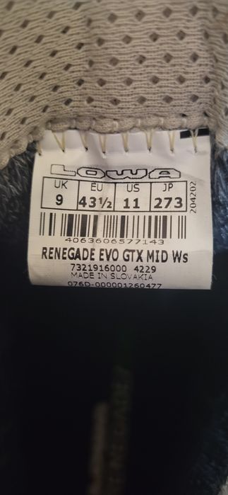 Lowa Renegade GTX MID  Goretex туристически обувки