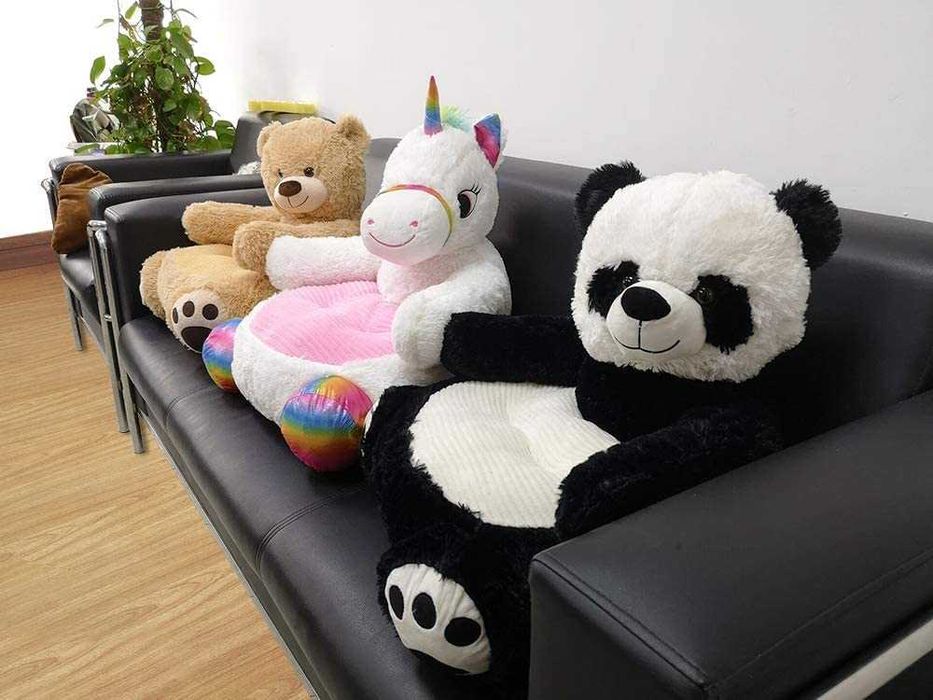 Плюшен фотьойл за деца домашни любимци Детско плюшено столче кресло