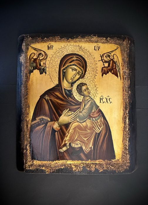 ICOANA pe lemn - Maica Domnului “Eleusa” (“Îndurătoarea”)