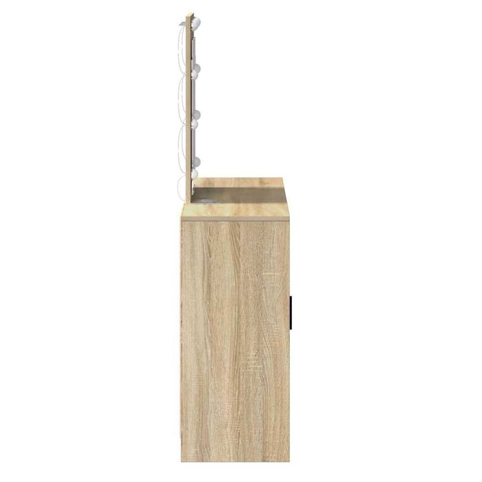Masă de toaletă maro 102 x 33 x 135 cm lemn stratificat VidaXL