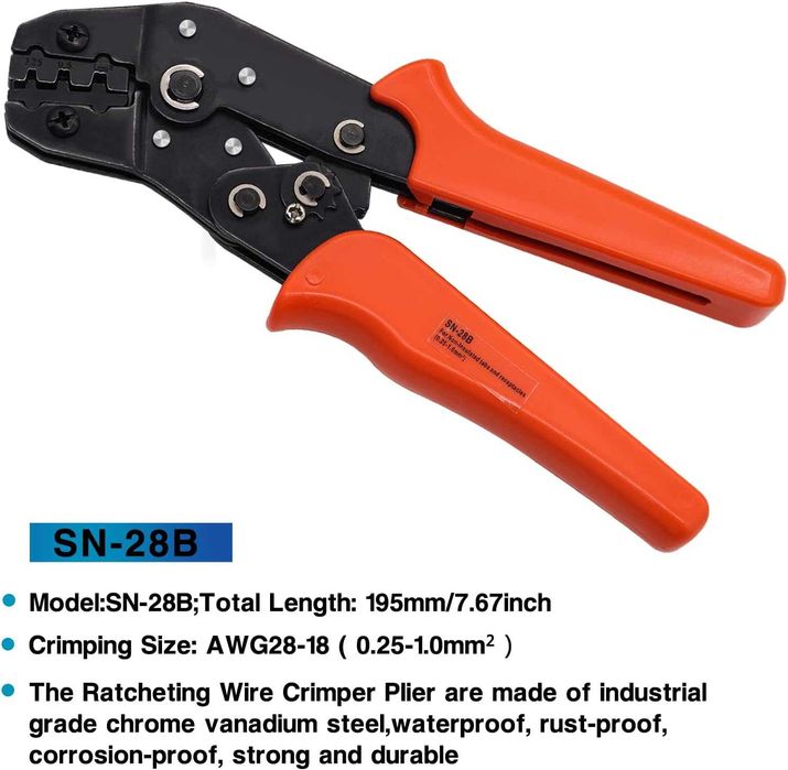 Kit de sertizare cleste plus 600 buc Conectori, SN-2B