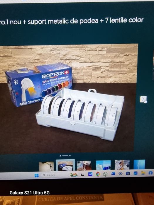 Bioptron Pro.1 cu suport de masă și set 7 lentile color therapy