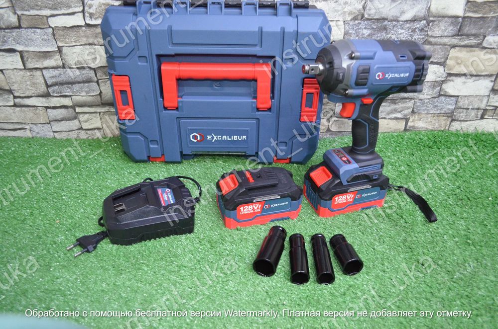 Гайковерт Excalibur 1/2" 128в 1000Нм на аккумуляторе