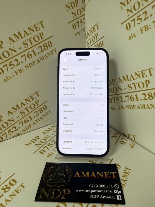 NDP Amanet Braila Iphone 14 Pro( 48248)