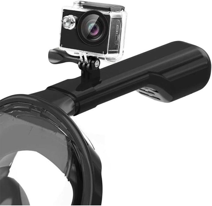 Masca snorkeling L/XL full-face vizibilitate 180° sistem anti-aburire