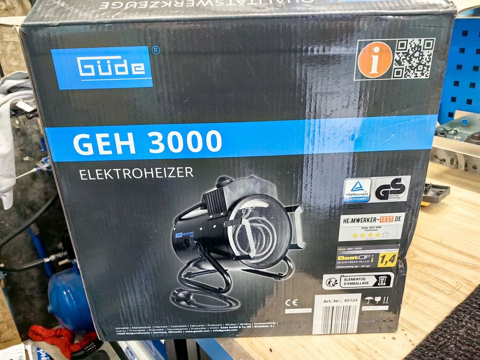 Електрически калорифер, 3kW, GUDE GEH 3000