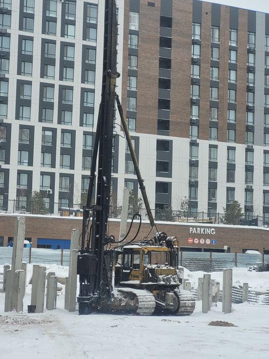 Забивка свай в г. Астана