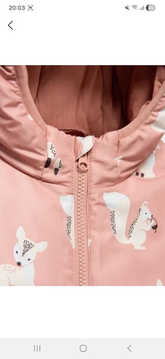 Зимний комбинезон для девочки Baby Go розового цвета