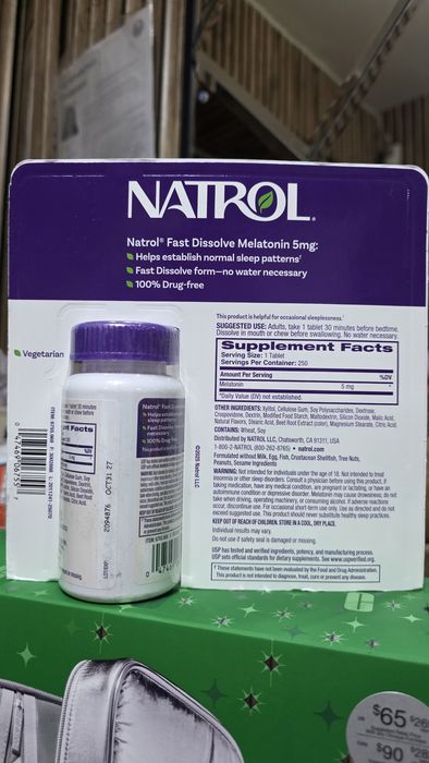 ДОСТАВКИ НЕТ Natrol мелатонин 5мг 250шт Made in USA