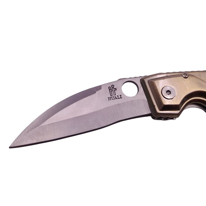 Briceag de vanatoare DEPOX, Ancient Soldier, 19 cm, auriu