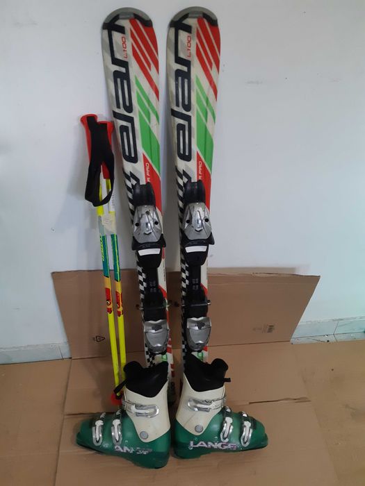 Schiuri copii schi Elan 100 cm set schi+clapari+bete ski buyback