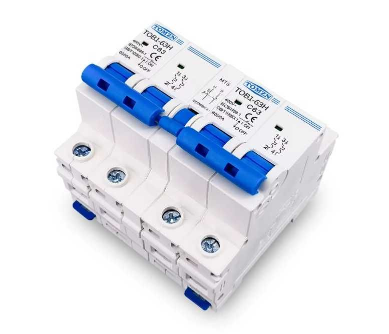 Comutator Manual de Transfer ,Alimentare Duala 2P+2P, Intrerupator automat, 400V, de la 20A pana la 63A