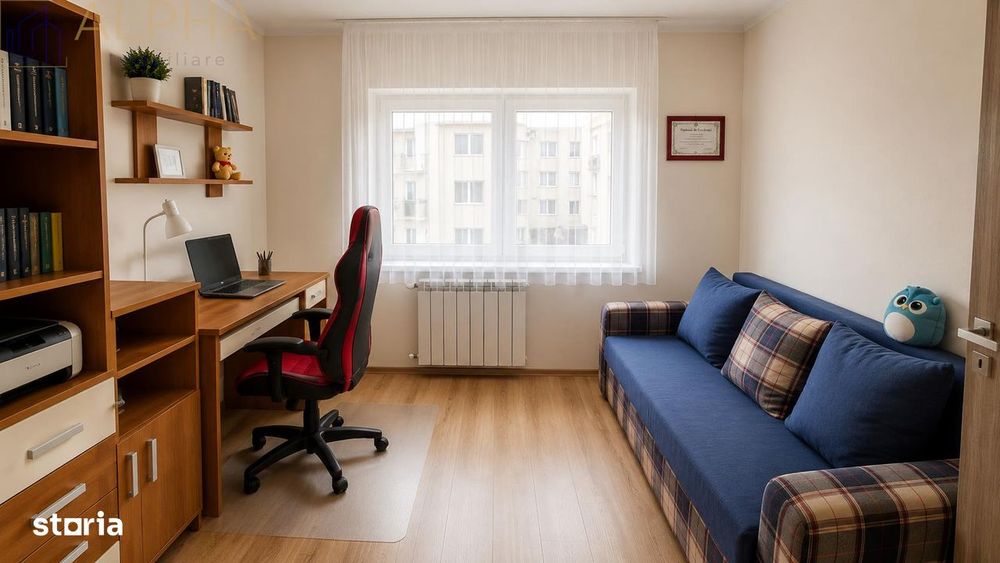 Apartament 3 camere, 90 mp, etaj 3, zona Parc Municipal –  Bistrita, B