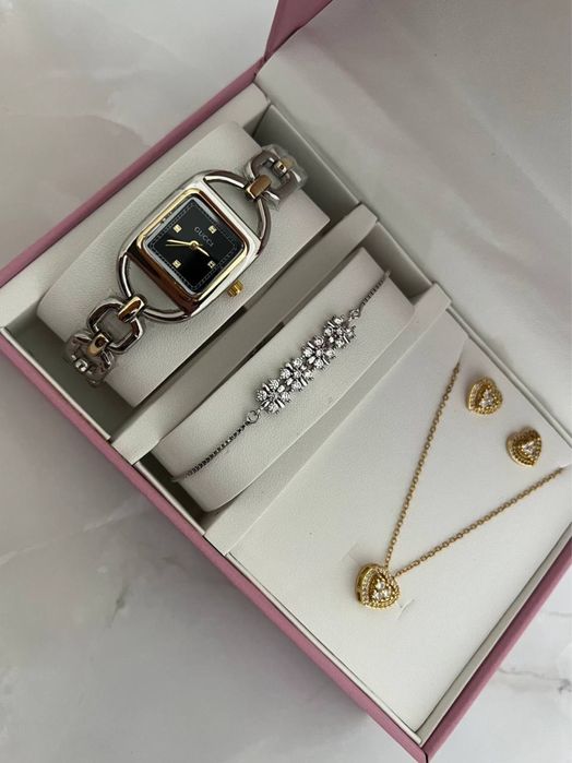 Комлект для девушки.Подарки девушкам.Часы девушке. Комплекты