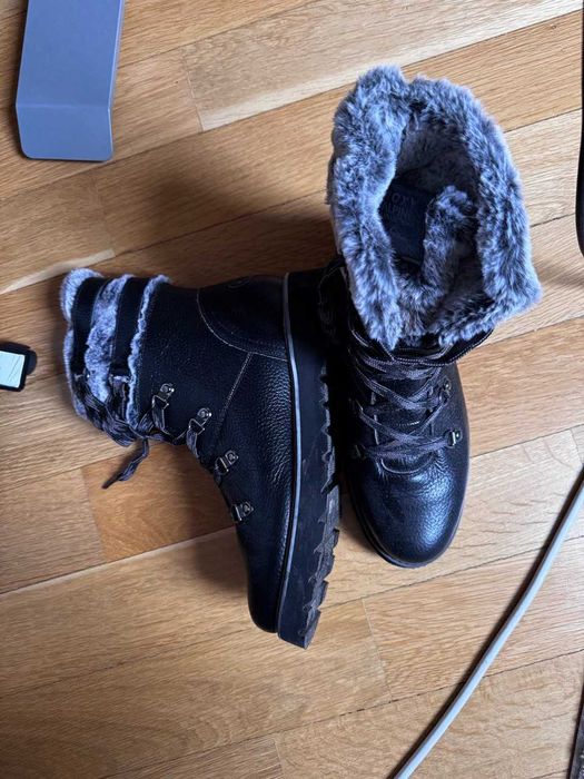 Боти/Апрески Roxy - естествена кожа с пух, 42 номер