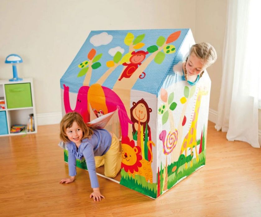 Детска палатка за игра Кралски замък / Джунгла INTEX Royal Castle / Ju