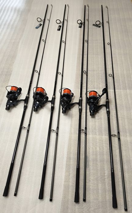 SET 4 Lansete PRO FL FLX9 3.90 3.75Lbs + 4 Mulinete AVIATOR DP70 10+1