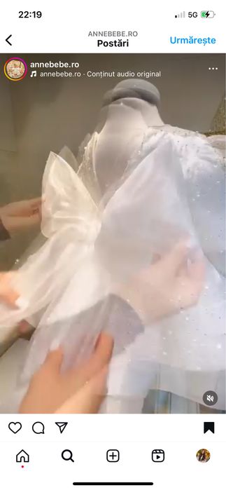 Rochita alba anne bebe 2-3 ani