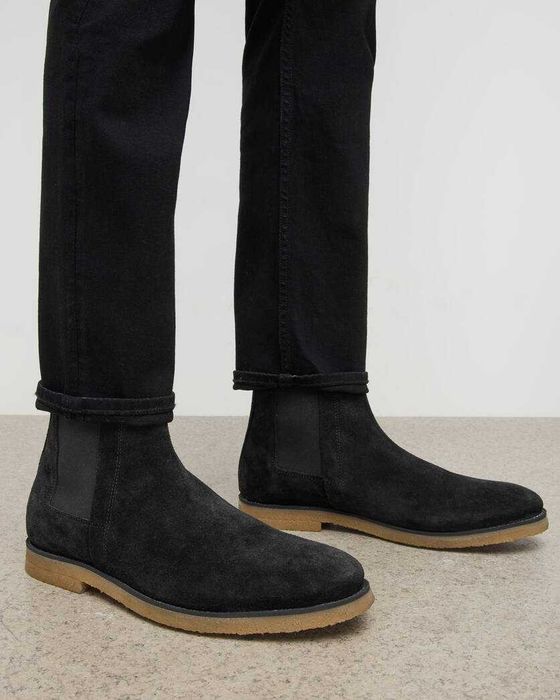 AllSaints Rhett Suede Boot Кожени мъжки боти тип челси Черни Размер 41