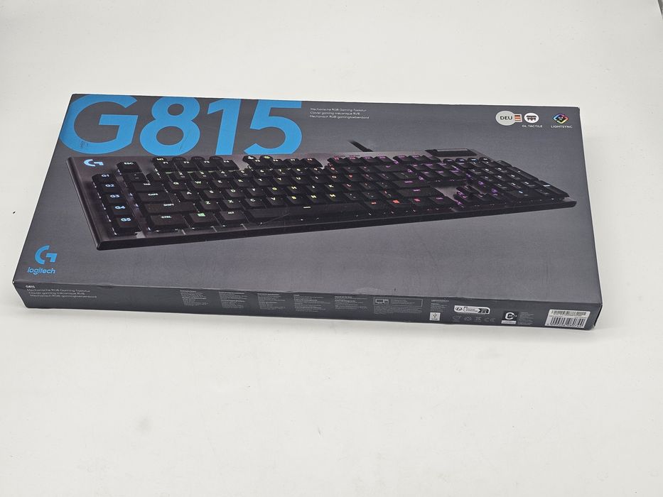 Tastatura gaming mecanica Logitech G815 LIGHTSYNC RGB Tactile Switch