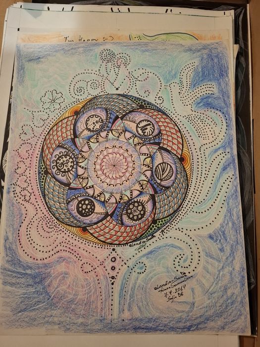 Мандали ръчно рисувани- цената е за 1бр.