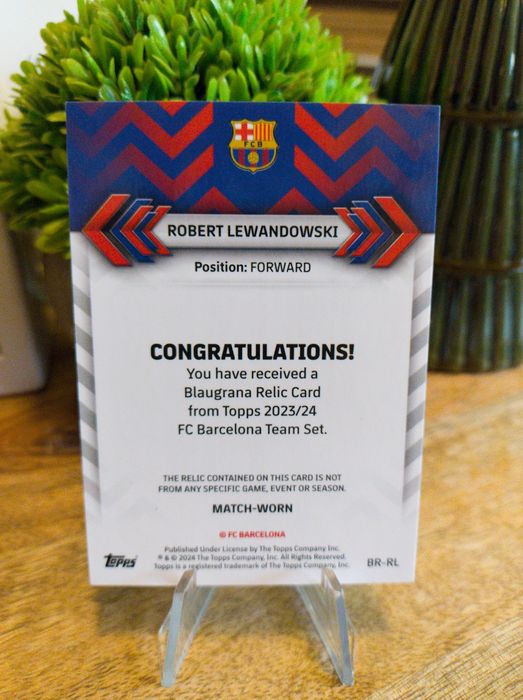 Jersey Relic 18/25 Robert Lewandowski