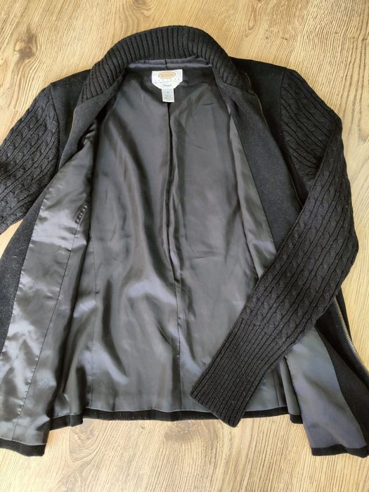 Дамско яке Talbots от черен велур и джобове