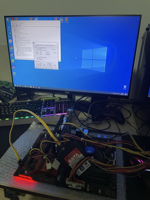 ASUS EX-B250-V7 + i3 9100f + RAM 8Gb DDR4