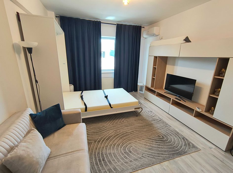 Ap. 1 cam. decomandat, mobilat si utilat complet, parcare proprietate inclusa, Complex Unirea Towers