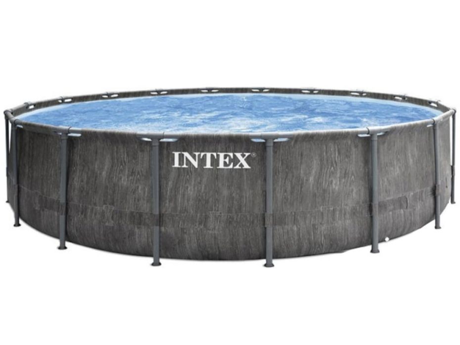 Piscină Intex Greywood Prism Frame Premium 549 × 122 cm + pompă + scară