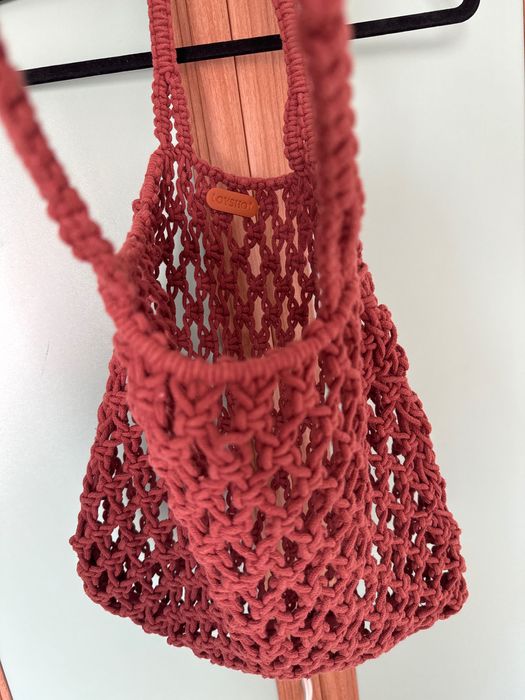 Плетена пазарска чанта Oysho