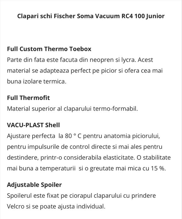 Clapari Fischer Soma Vacuum RC4 100 Junior