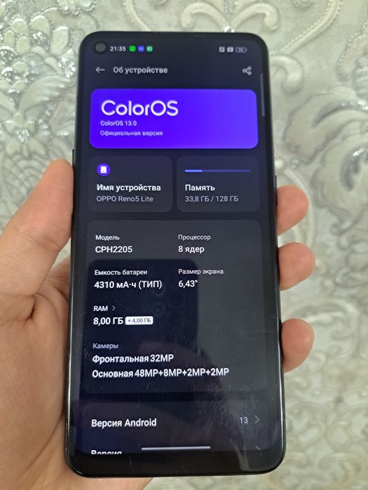 Oppo reno 5lite 128gb