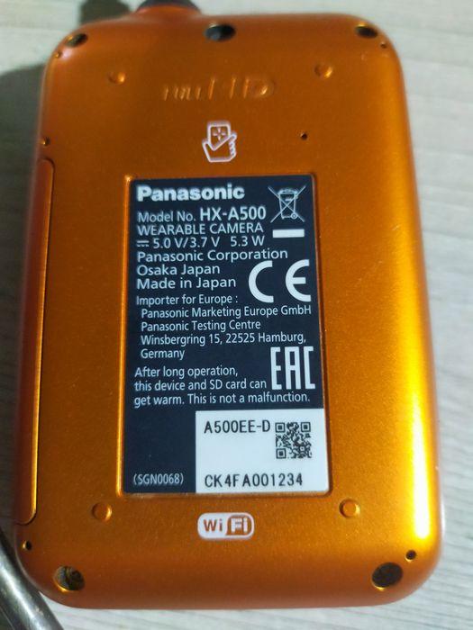 Panasonic 4k HX-A500 экшен камера